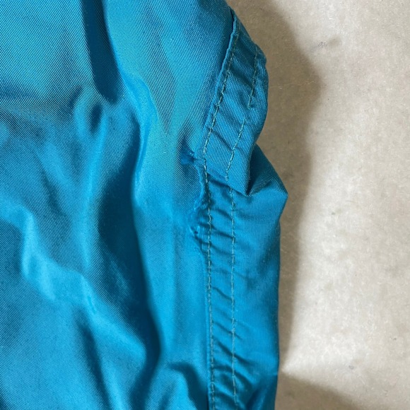 Vintage LL Bean Womens Medium Anorak Windbreaker Jacket Blue Teal Half Zip USA - Picture 9 of 9